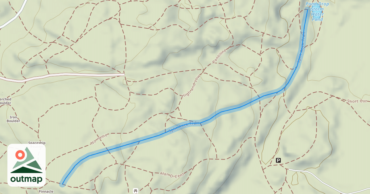 Map of Split Rock Trail