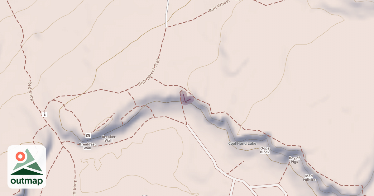 Map of Climbing Crag