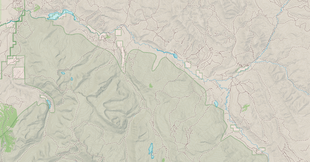 Map preview of Gros Ventre Road Snowmobile
