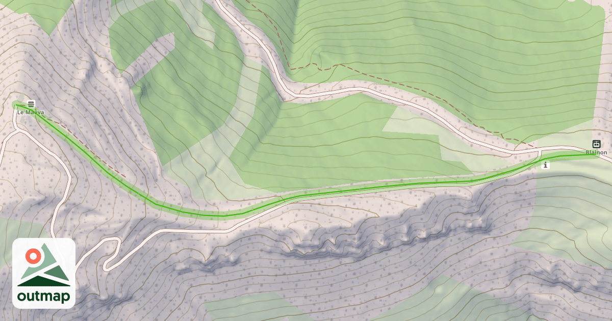 Map of Traversée Colombier