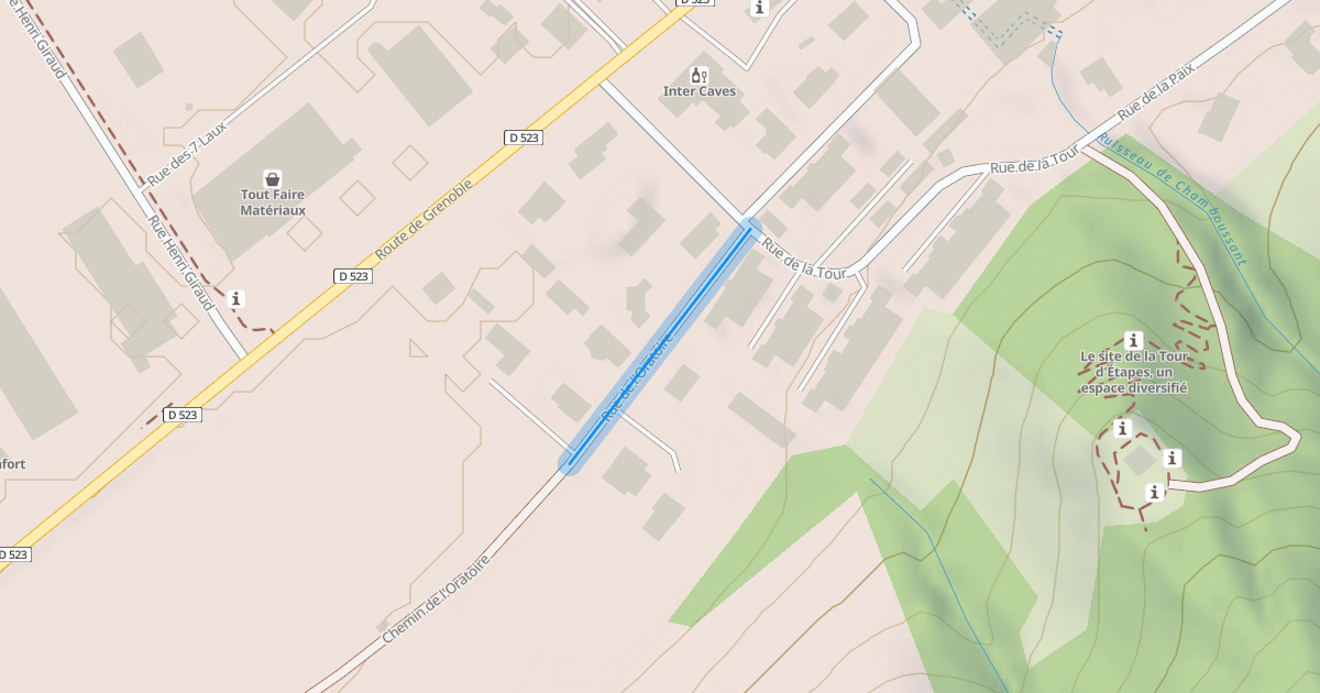 Map preview of Rue de l'Oratoire
