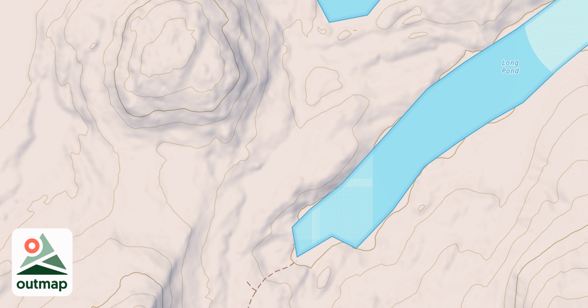 Map of Island Pond Trail Section 1
