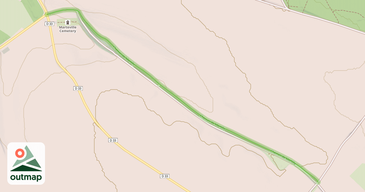 Map of Chemin de Martilly