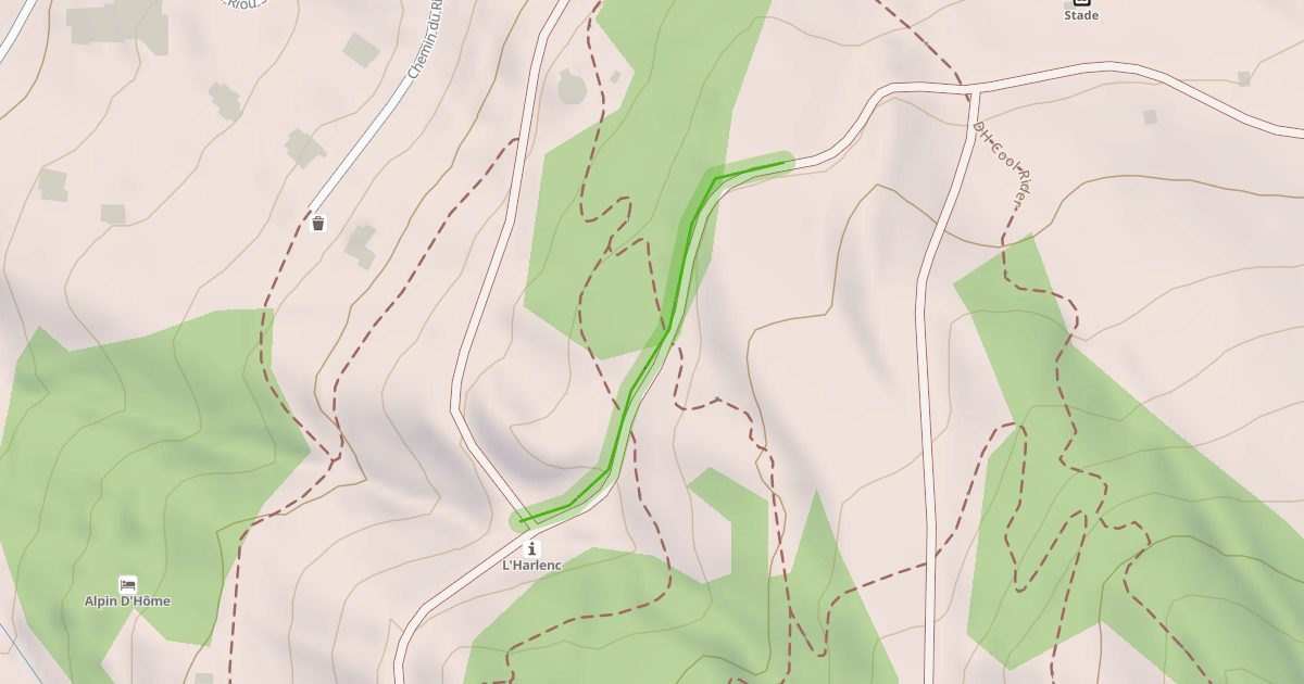 Map preview of Liaison Fontaines-Marmottes