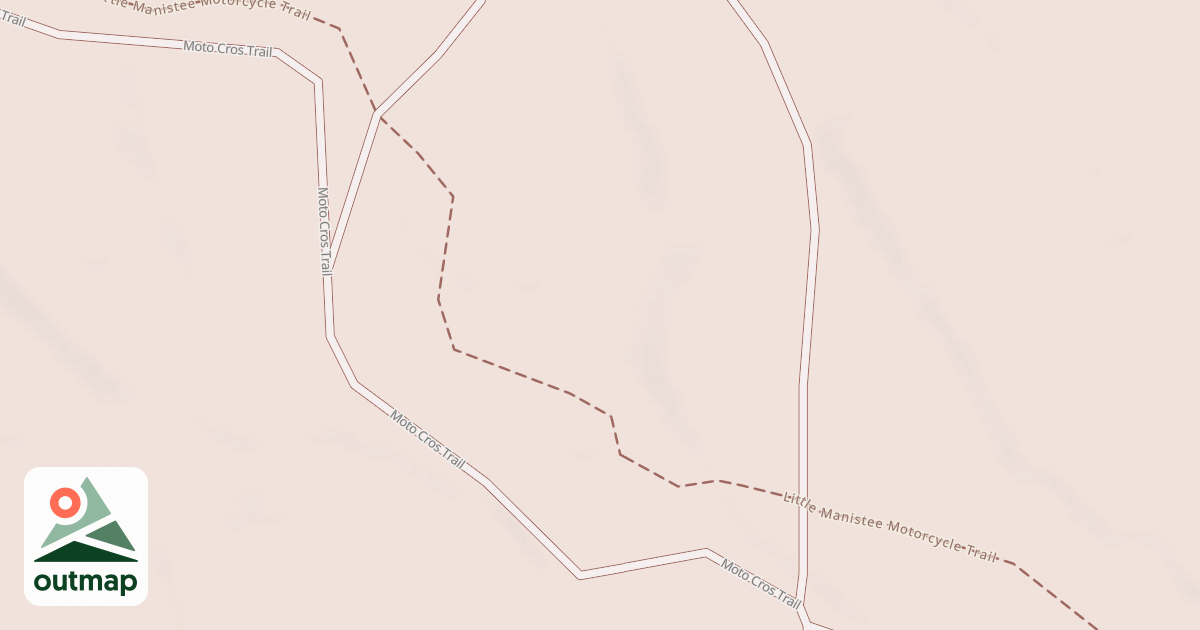 Map of Little Manistee Motorcycle Trail