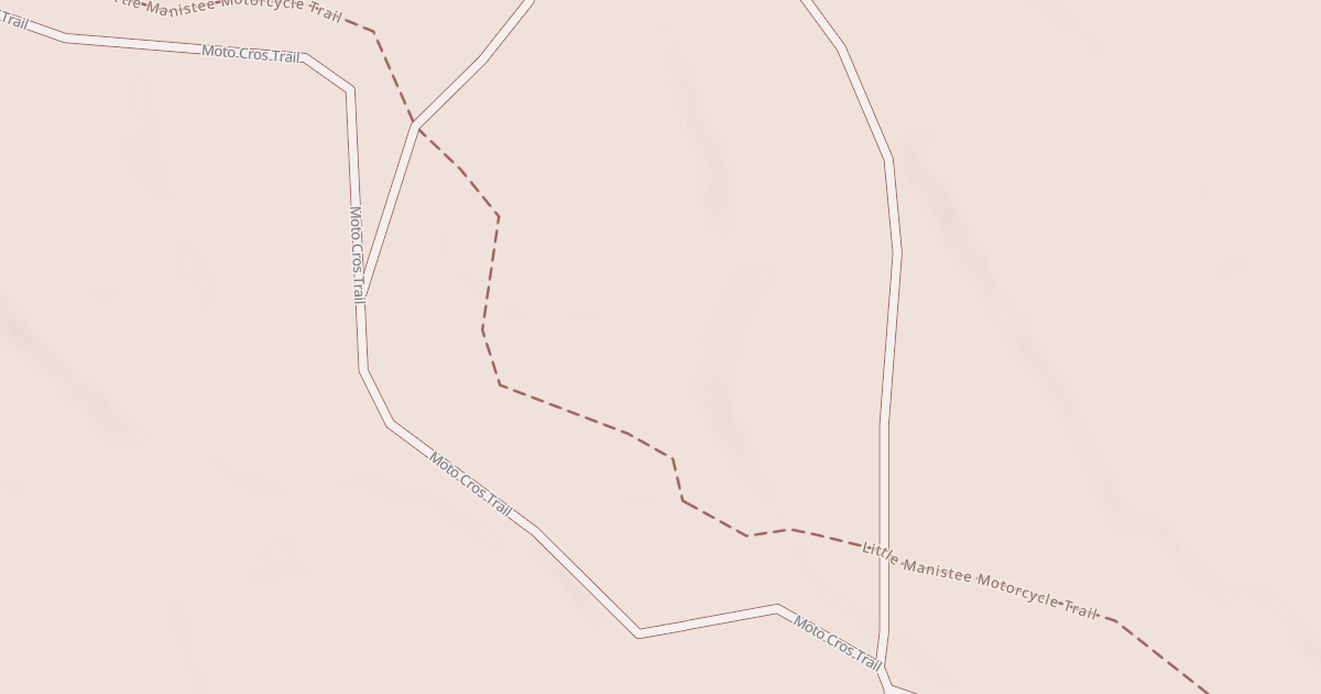 Map preview of Little Manistee Motorcycle Trail