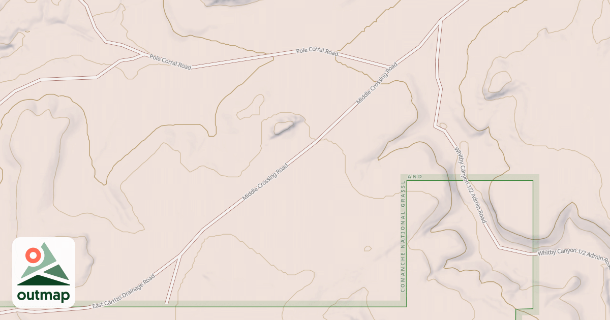 Map of MIDDLE CROSSING