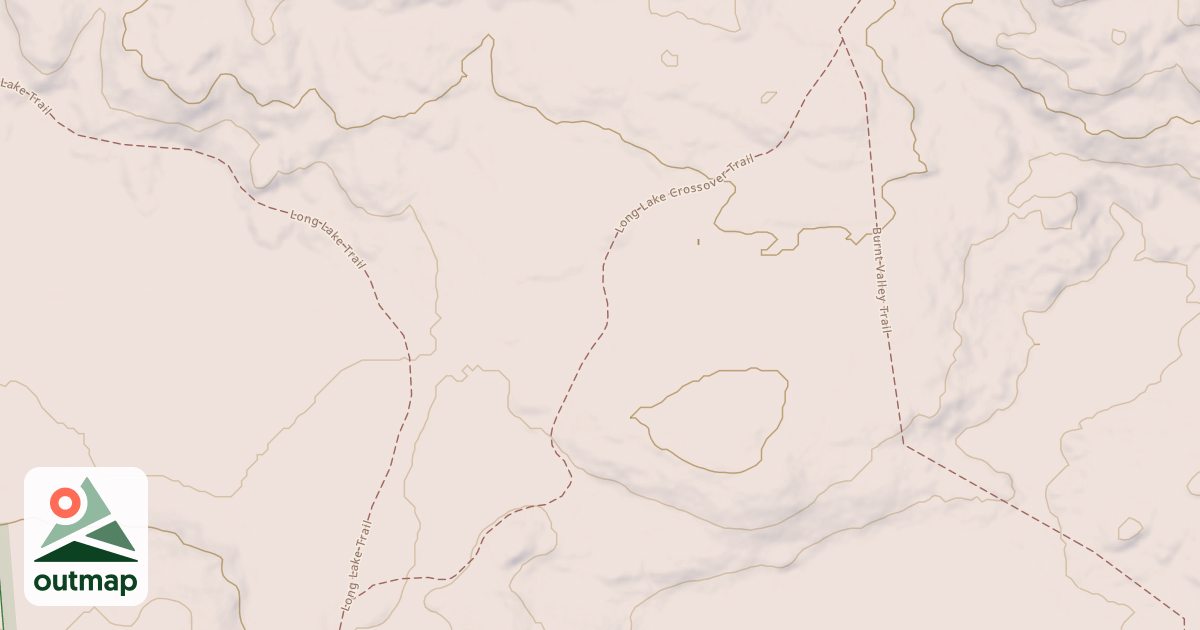 Map of Long Lake Crossover Trail