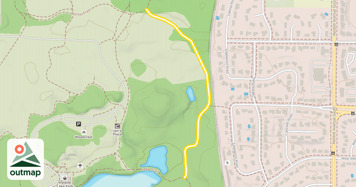 Map of Oak Knob