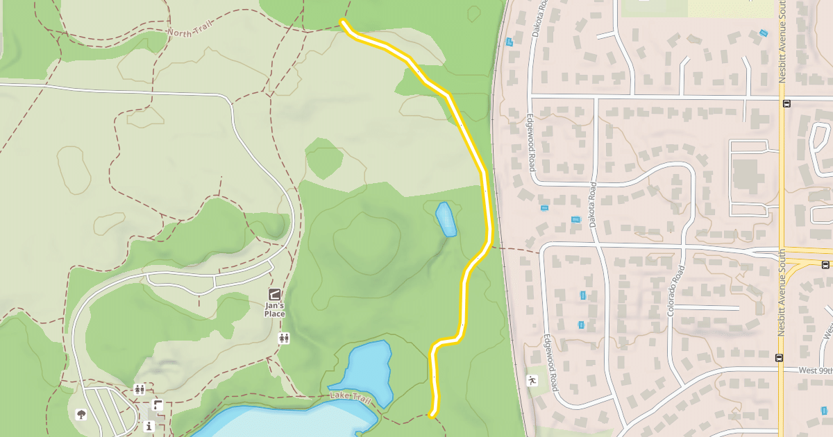 Map preview of Oak Knob