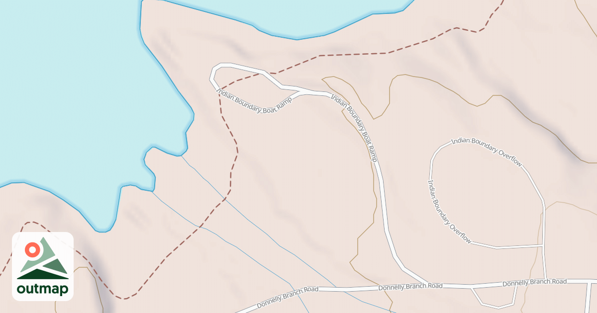 Map of INDIAN BOUNDARY BOAT RAMP