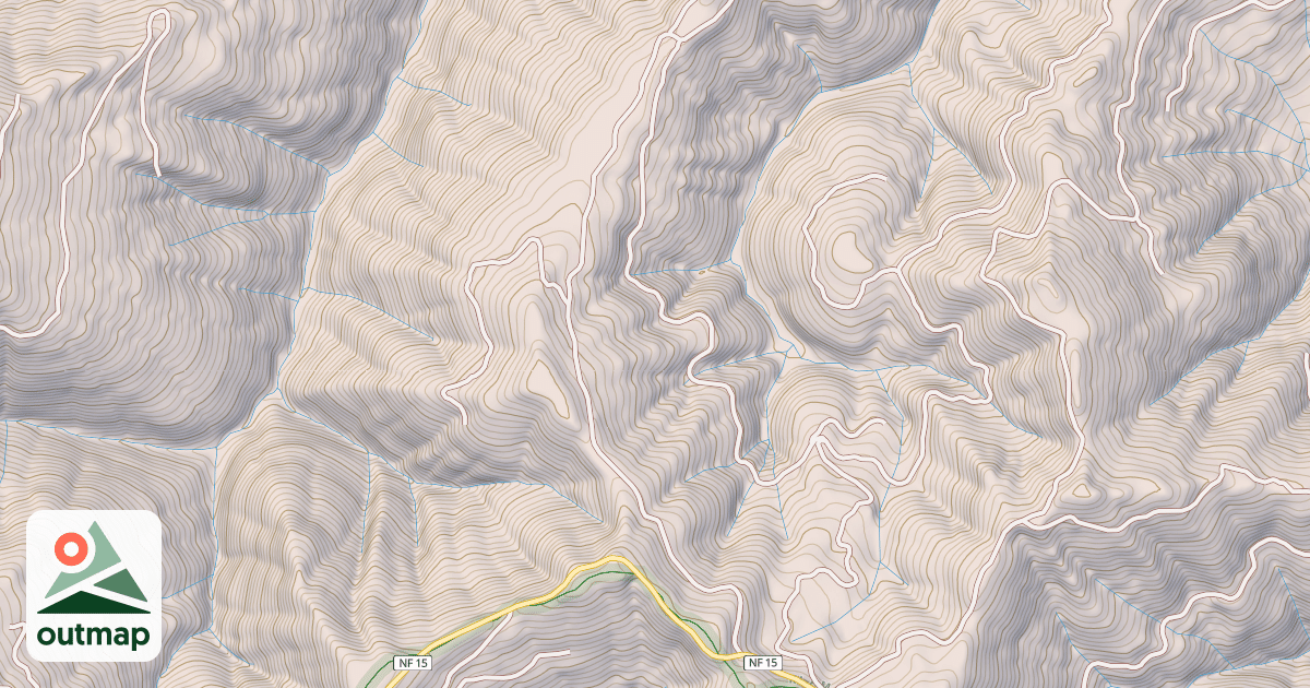 Map of BARK SHANTY RIDGE