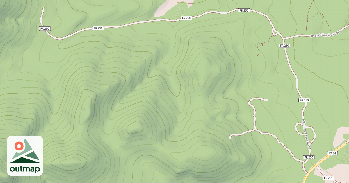 Map of ADAMANS CREEK