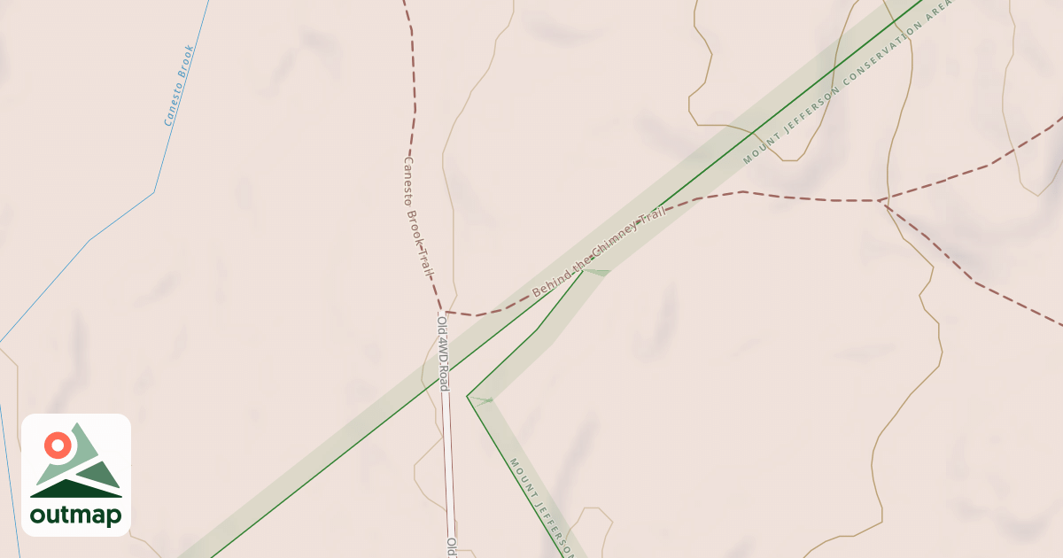 Map of Behind the Chimney Trail