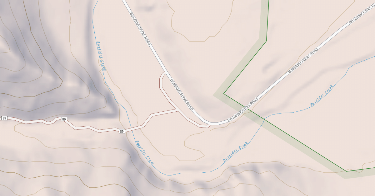 Map preview of BOXELDER FORKS PKG AREA