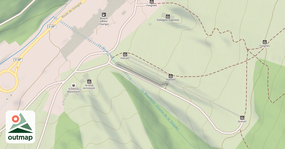 Map of Snow tubing
