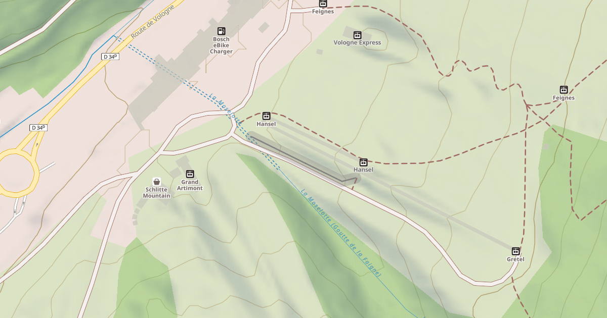 Map preview of Snow tubing