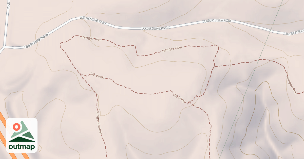 Map of USFS Motor Vehicle Use Map Trails 16298