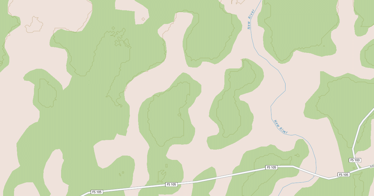 Map preview of USFS Motor Vehicle Use Map Roads {4292B8E4-6FEB-4400-8B24-3B10890E1254}