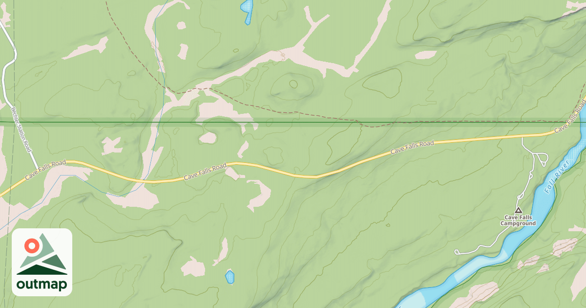 Map of CAVE FALLS
