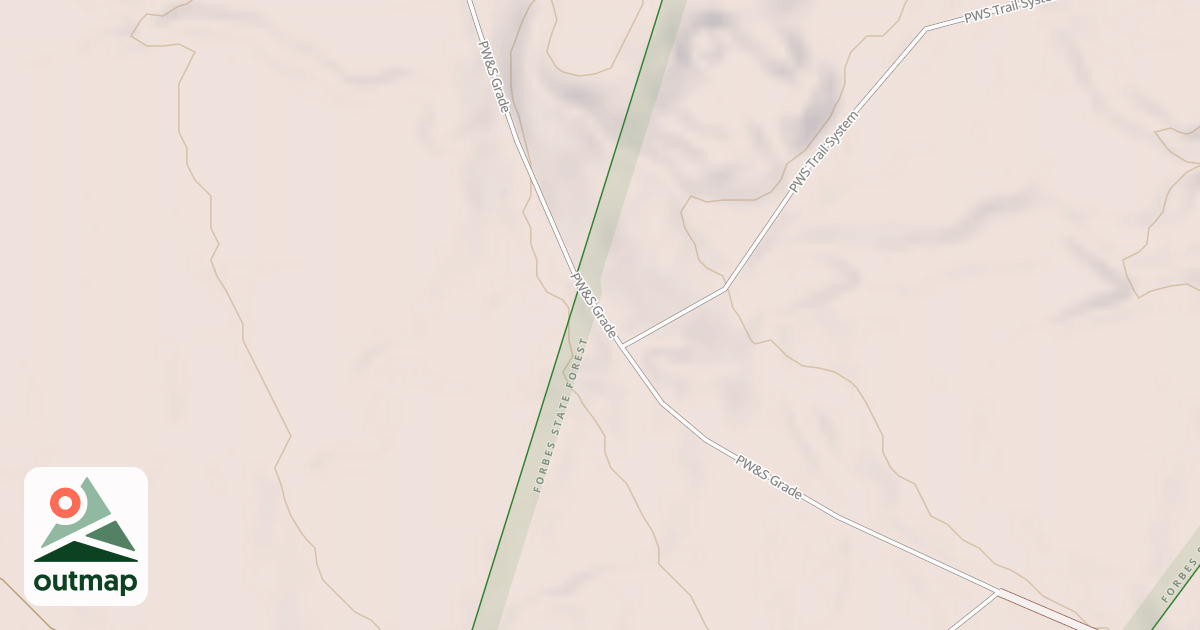Map of Laurel Highlands Snowmobile Trail (Northern)