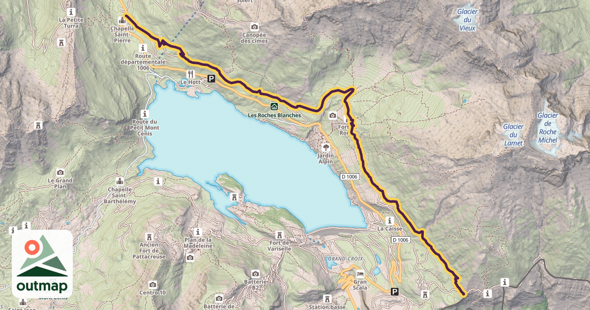 Map of Sentier des 2000