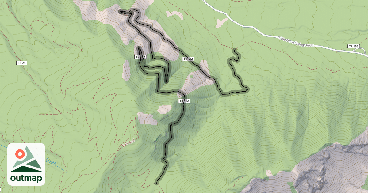 Map of Little Bear Trail