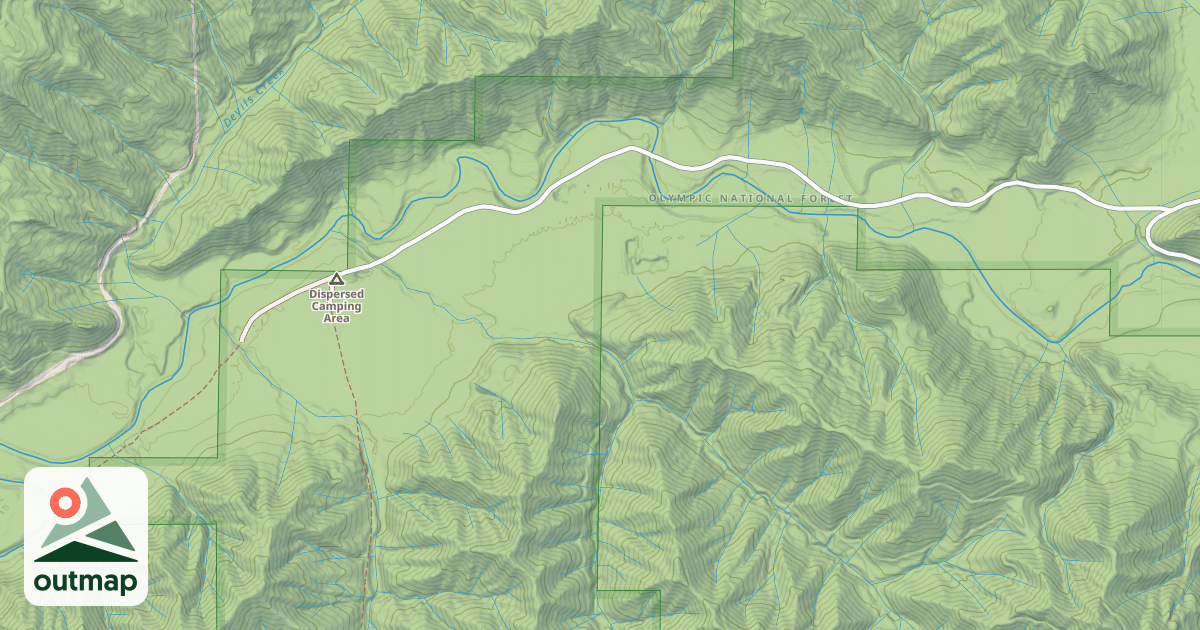 Map of USFS Motor Vehicle Use Map Roads {E0688147-6098-49EA-BB87-4B5CADAC53EE}
