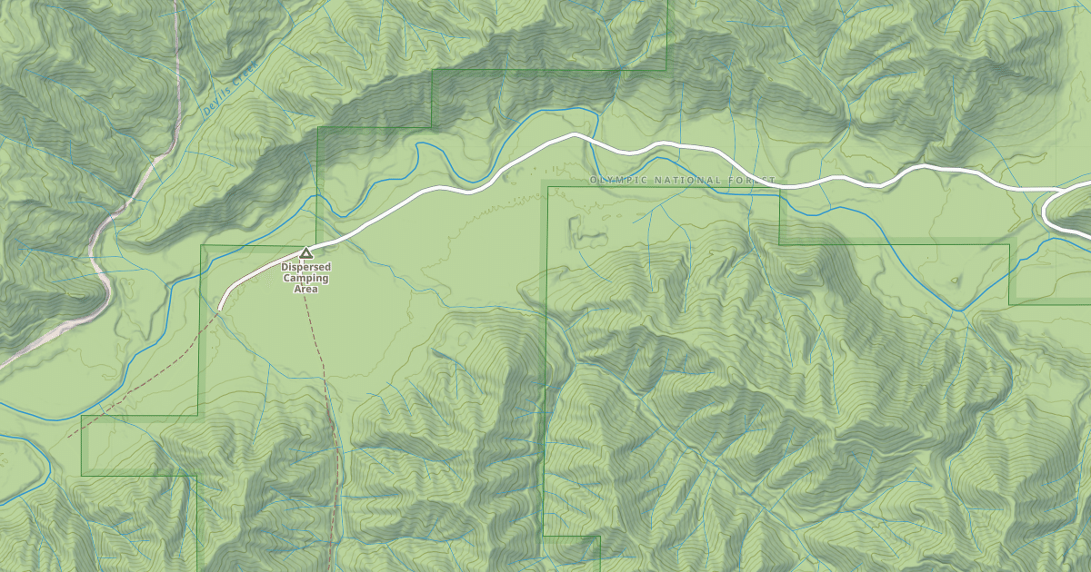Map preview of USFS Motor Vehicle Use Map Roads {E0688147-6098-49EA-BB87-4B5CADAC53EE}