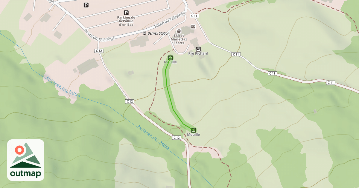 Map of La Mouille