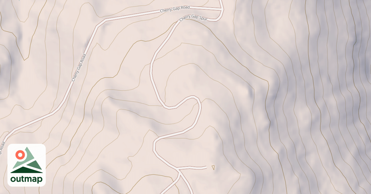 Map of CHERRY GAP