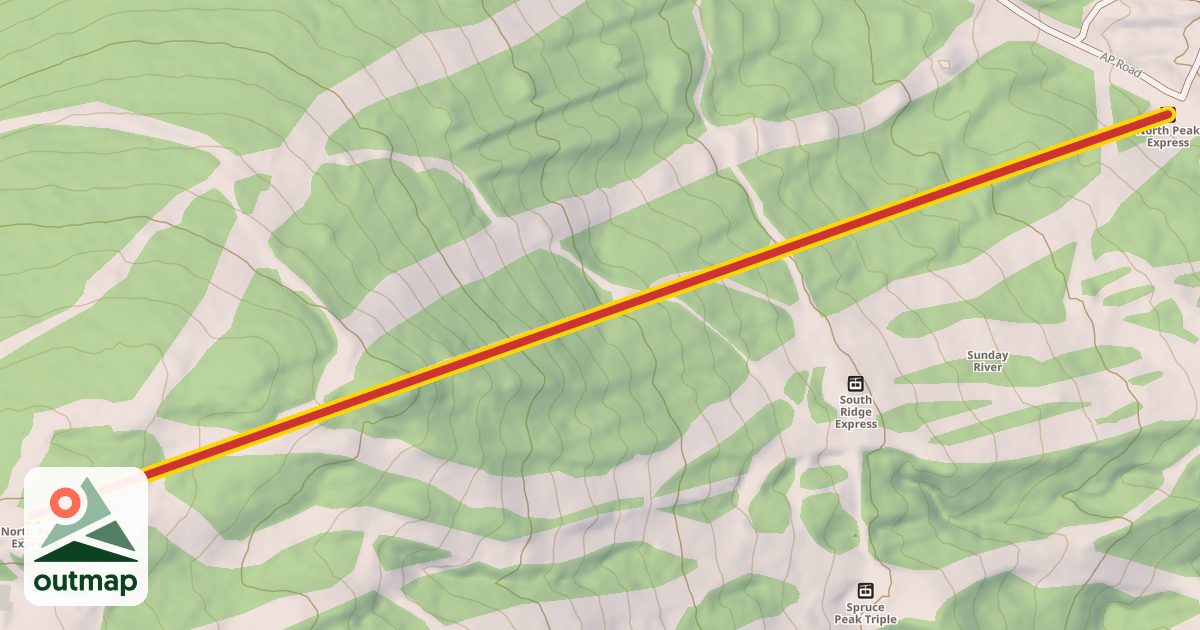 Map of North Peak Express
