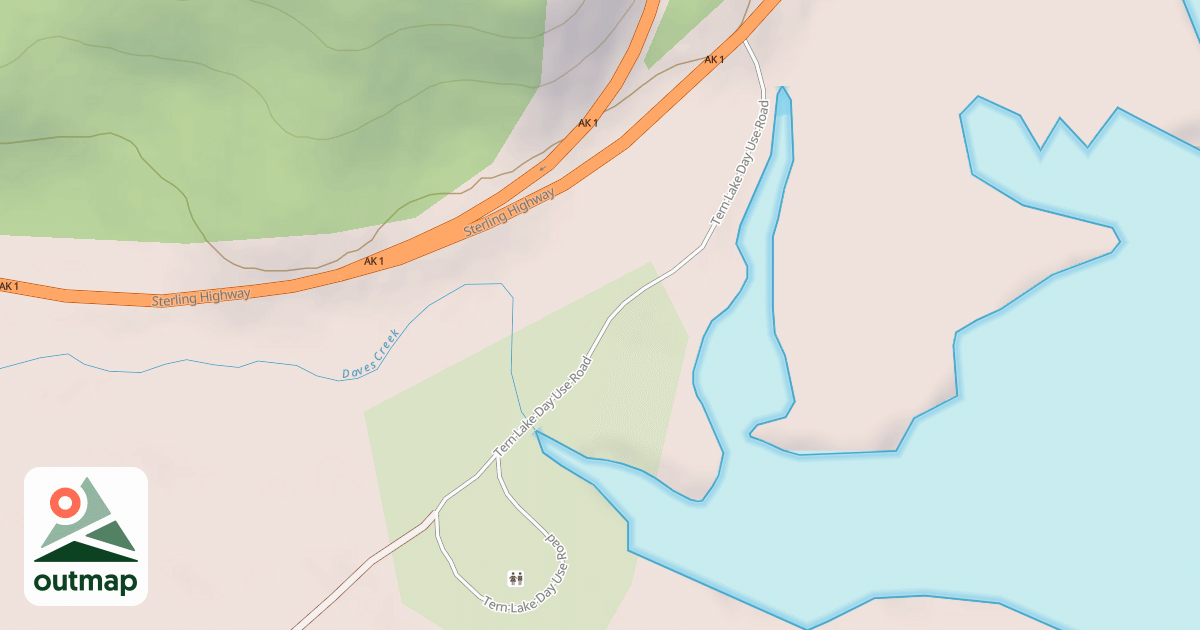 Map of TERN LAKE DAY USE