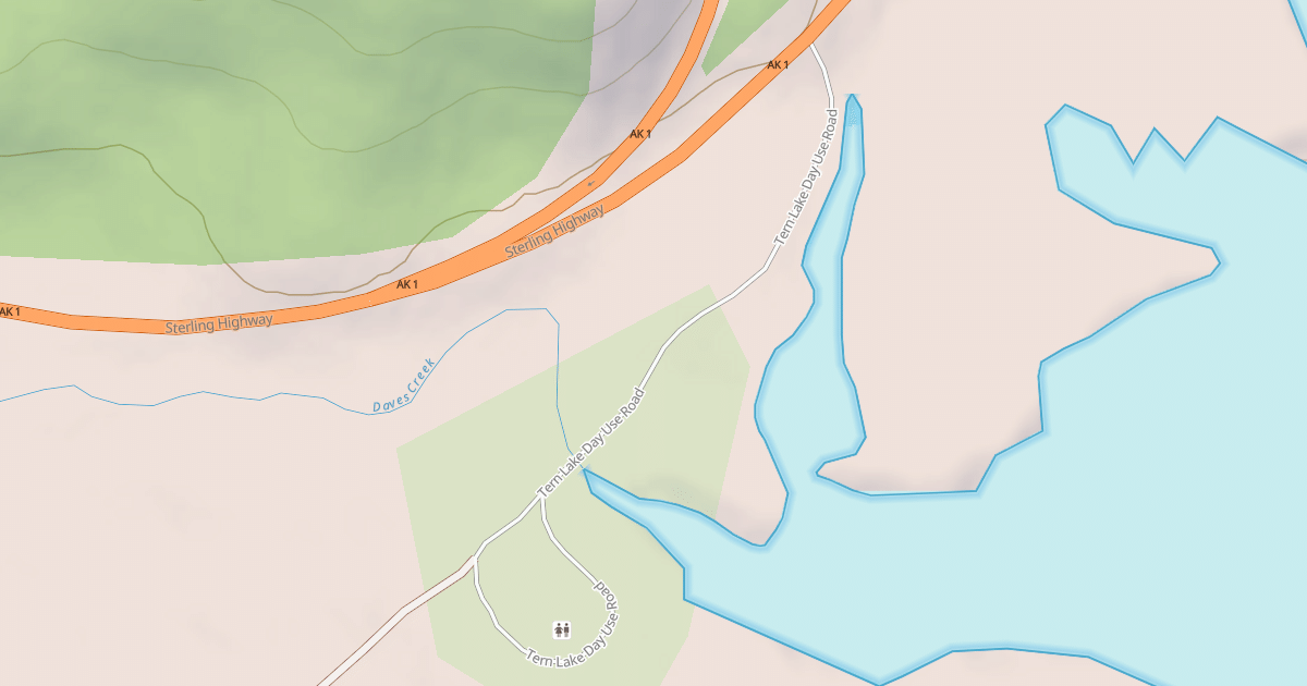 Map preview of TERN LAKE DAY USE