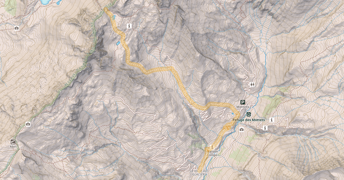 Map preview of Col d'Enclave — La VIlle des Glaciers