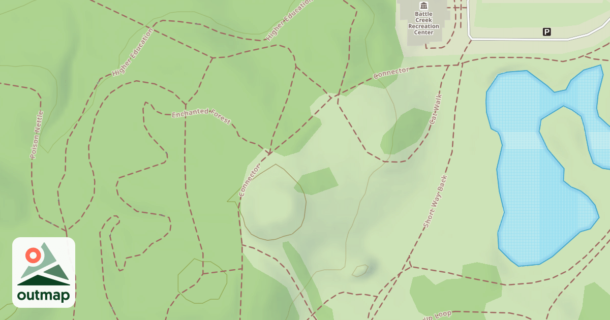 Map of Upper Sledding Hill