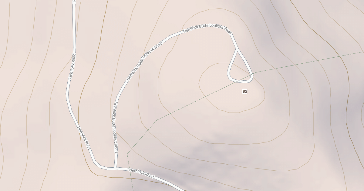 Map preview of HEMLOCK BUTTE LOOKOUT