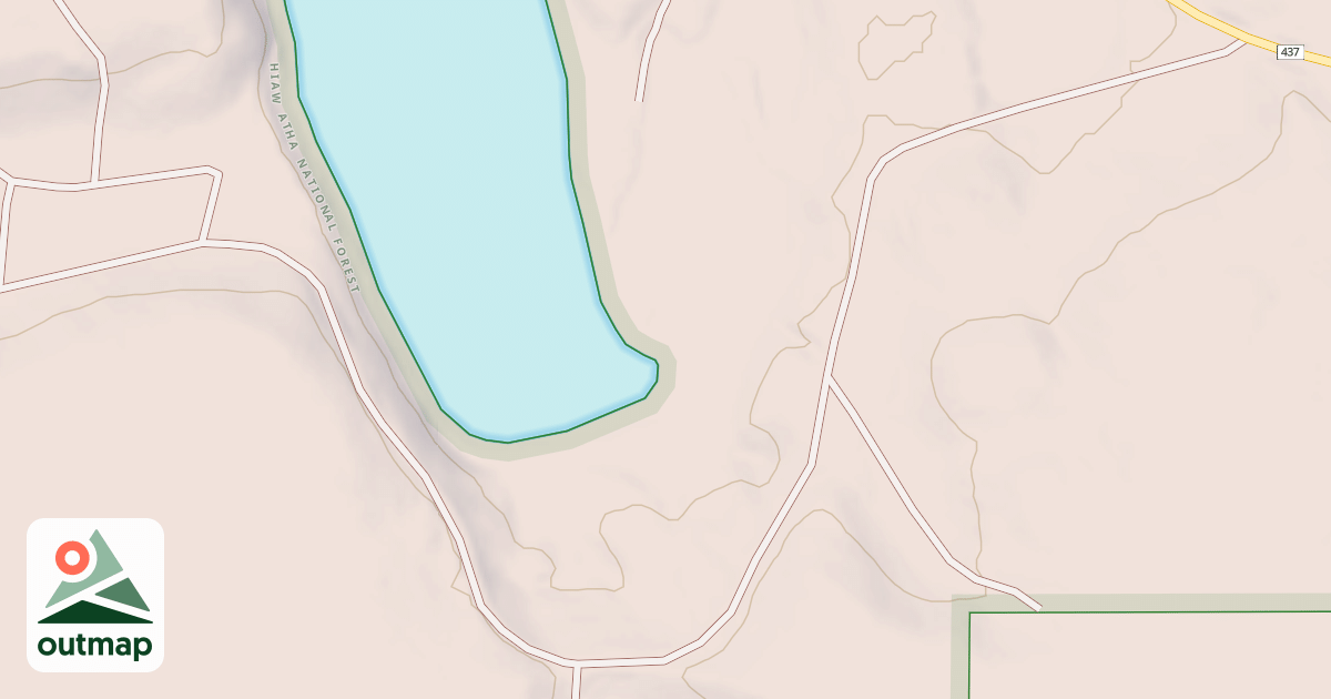Map of ARROWHEAD LAKE