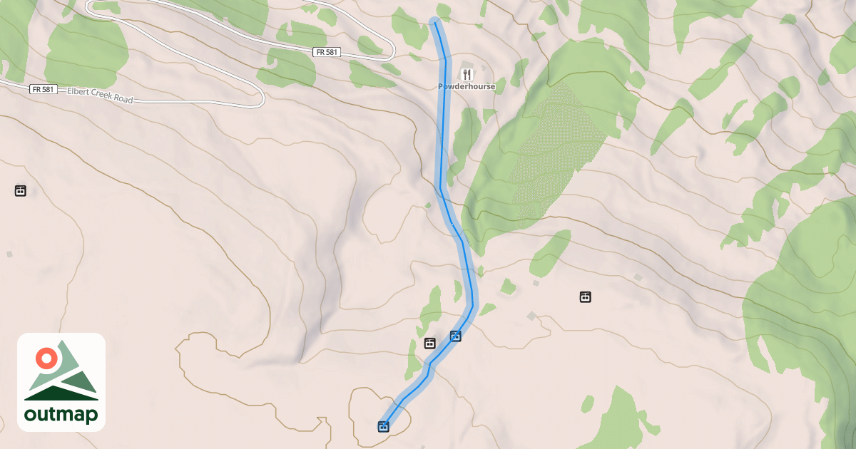 Map of West Fork
