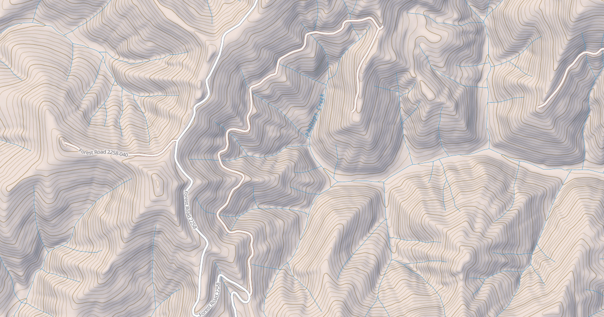 Map preview of USFS National Forest System Roads {ED70FAE1-7BDC-4B24-B560-CE7551C8F552}