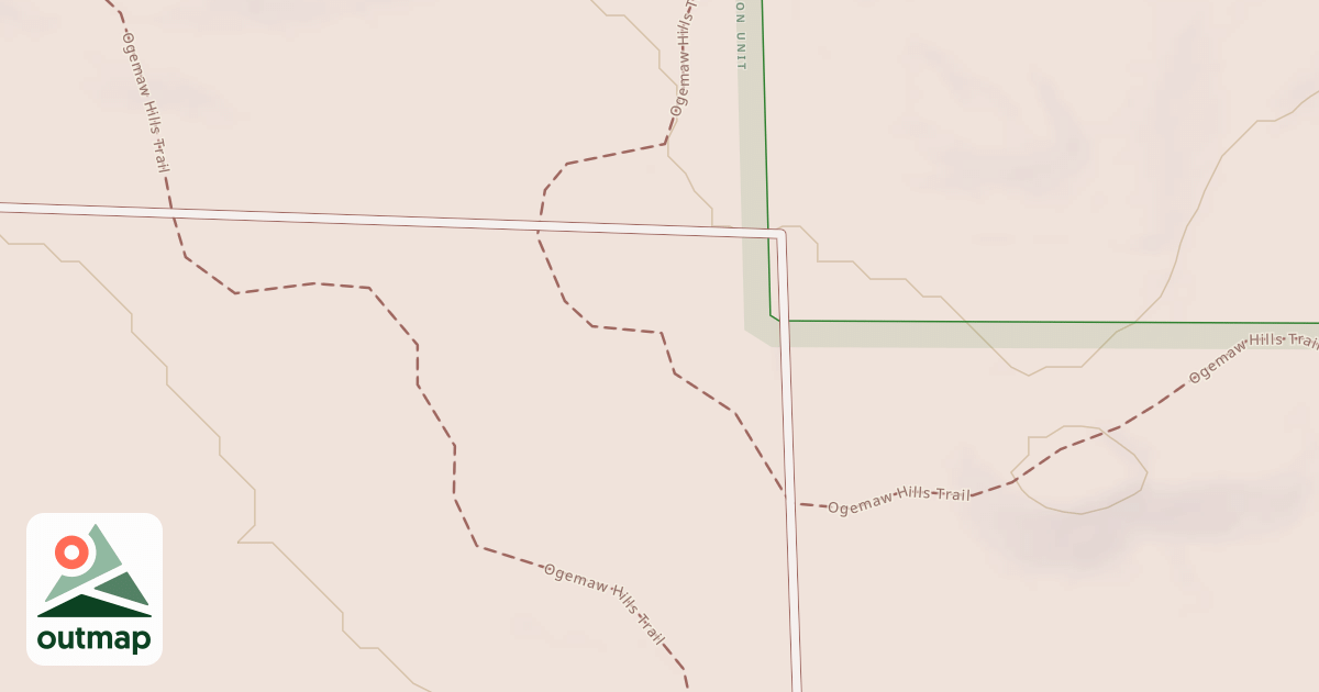 Map of Ogemaw Hills Trail