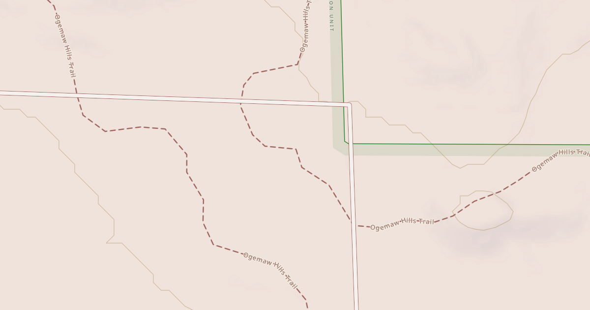 Map preview of Ogemaw Hills Trail