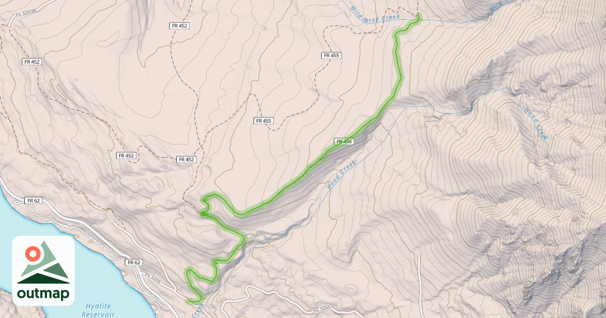 Map of Hood Creek Trail