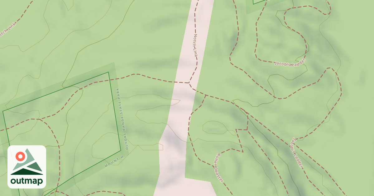 Map of Roller Coaster Trail