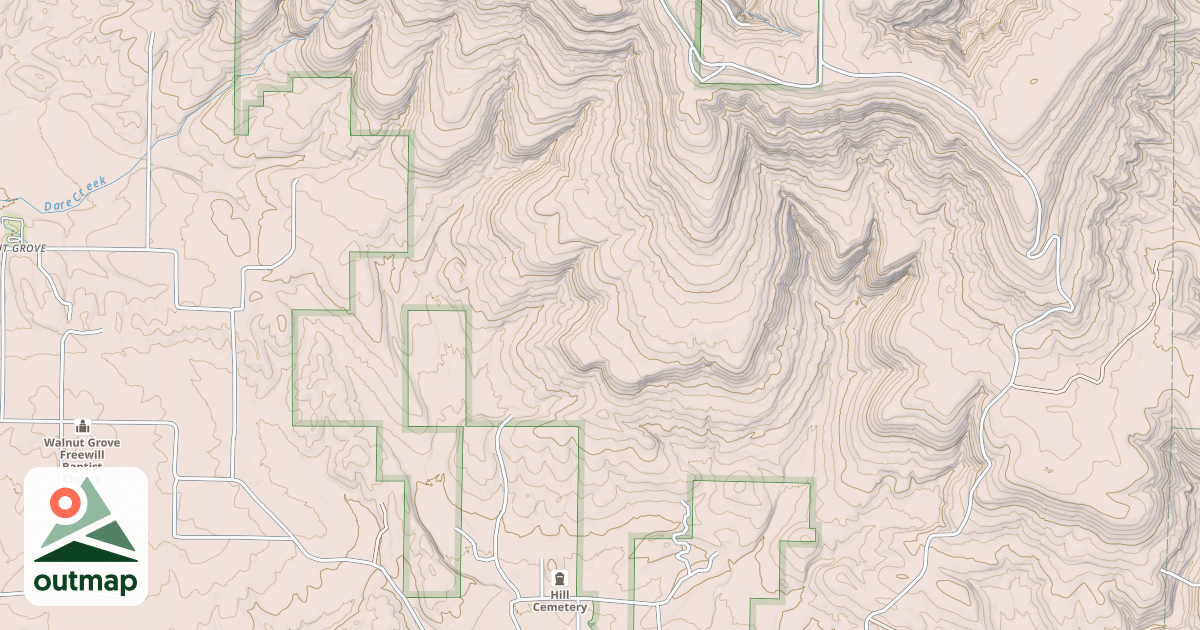 Map of ANDERSON CREEK