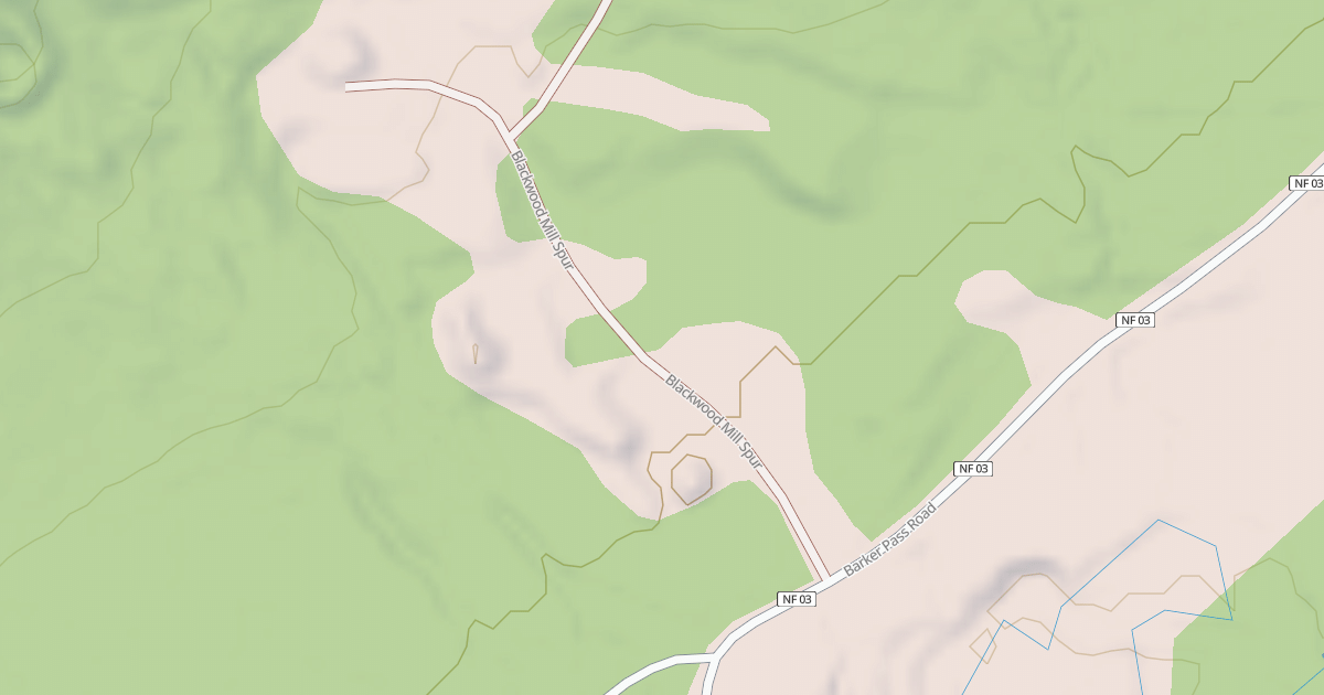 Map preview of BLACKWOOD MILL SPUR