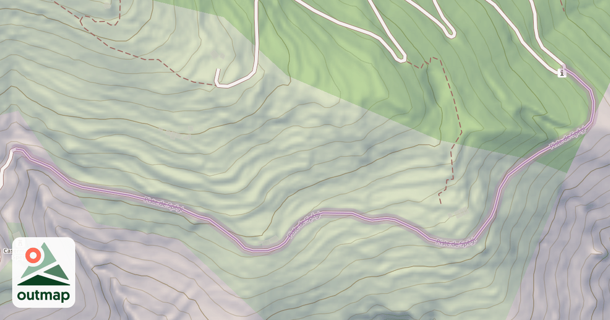 Map of Piste de Spégi