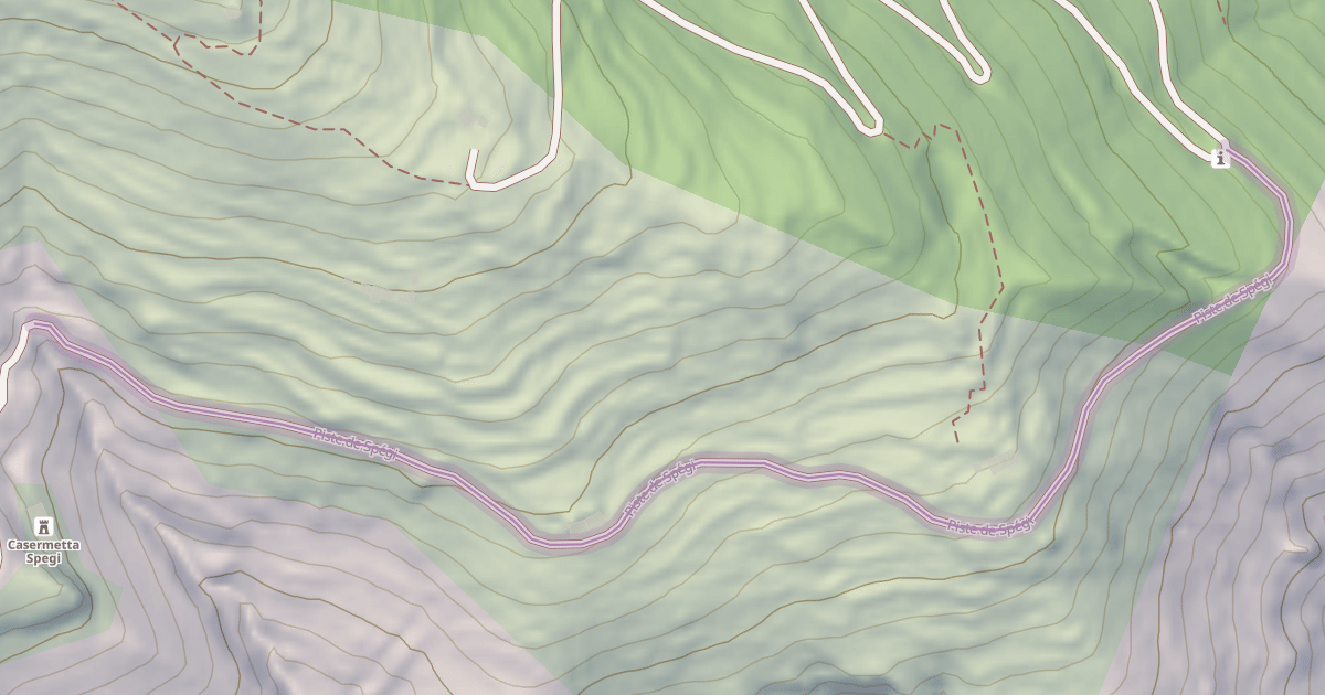 Map preview of Piste de Spégi
