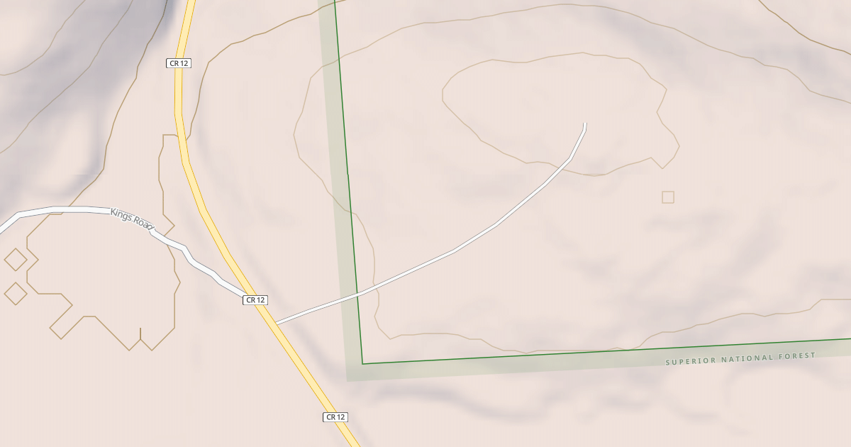 Map preview of GUNFLINT TOWER ROAD