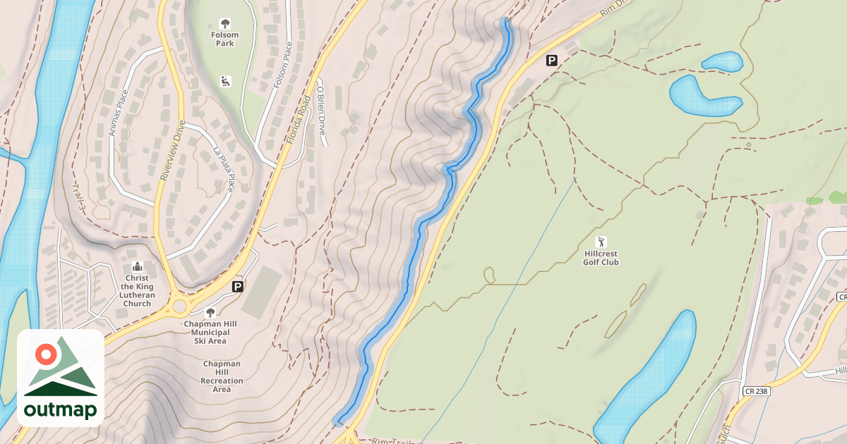 Map of Rim Trail